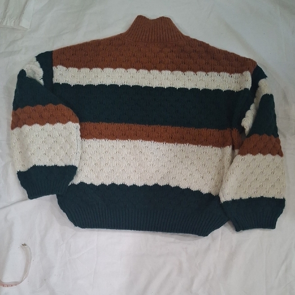 Mine Women'sWarm Brown Knit Sweater Size M - Picture 7 of 8